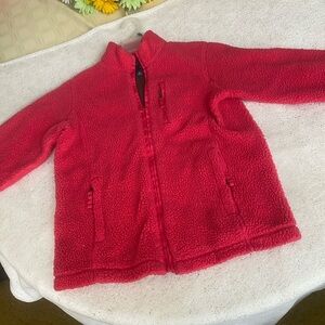 Lands' End Vibrant Pink Fleece Jacket